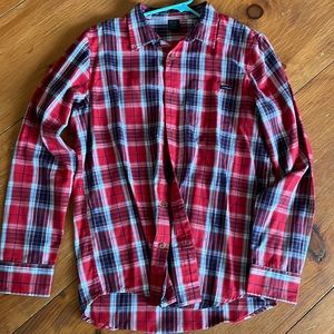 Oakley plaid button up shirt